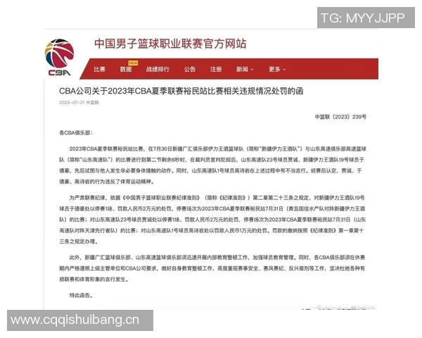 官方公告：CBA被罚+停赛！